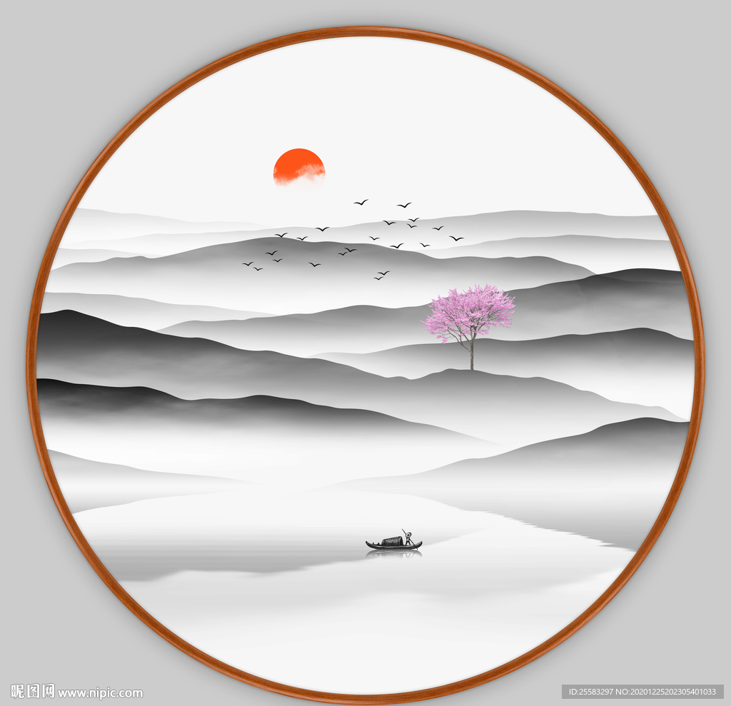 水墨山水画