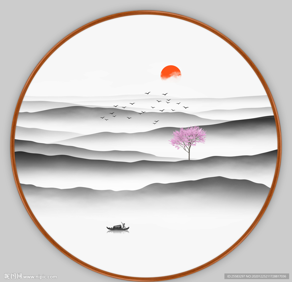 新中式山水画