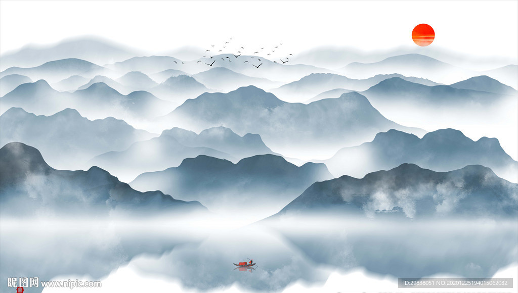 写意山水画