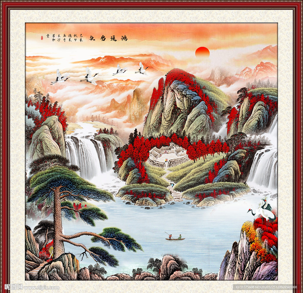 山水画国画山水画