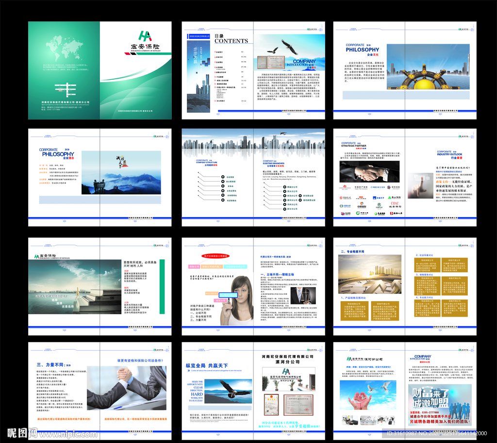 保险代理公司画册