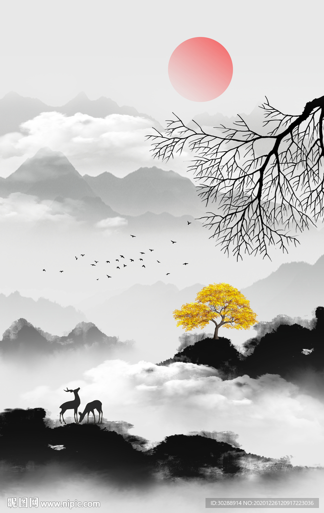 山水装饰画
