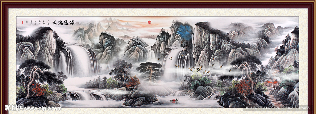 山水画 水墨山水画 意境山水画