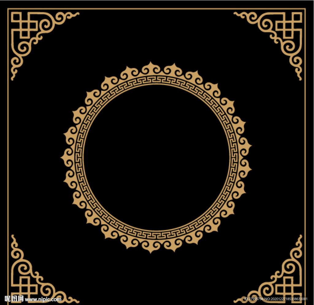 矢量花纹