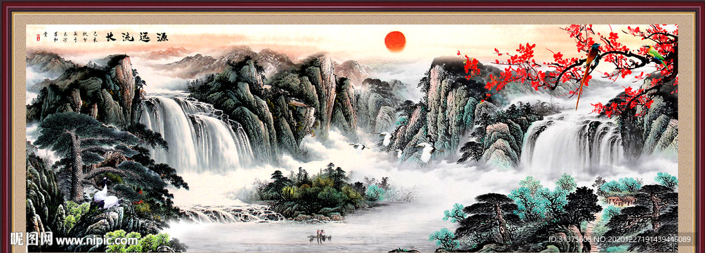 山水画 水墨山水画 意境山水画