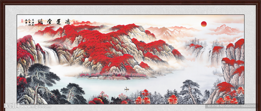 鸿运当头国画鸿运当头
