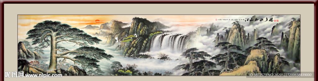 山水画 水墨山水画 意境山水画