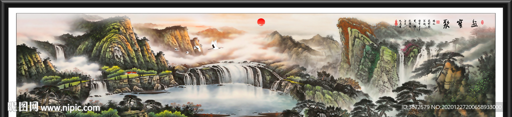 山水画 水墨山水画 意境山水画