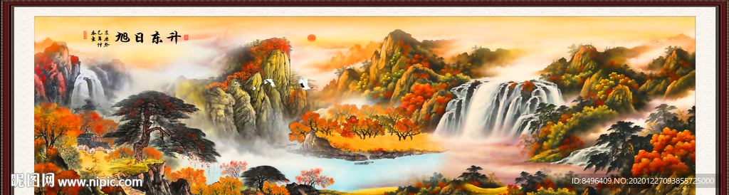 山水画水墨山水画 意境山水画