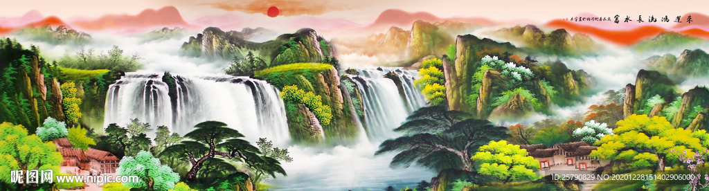 山水画 水墨山水画 意境山水画