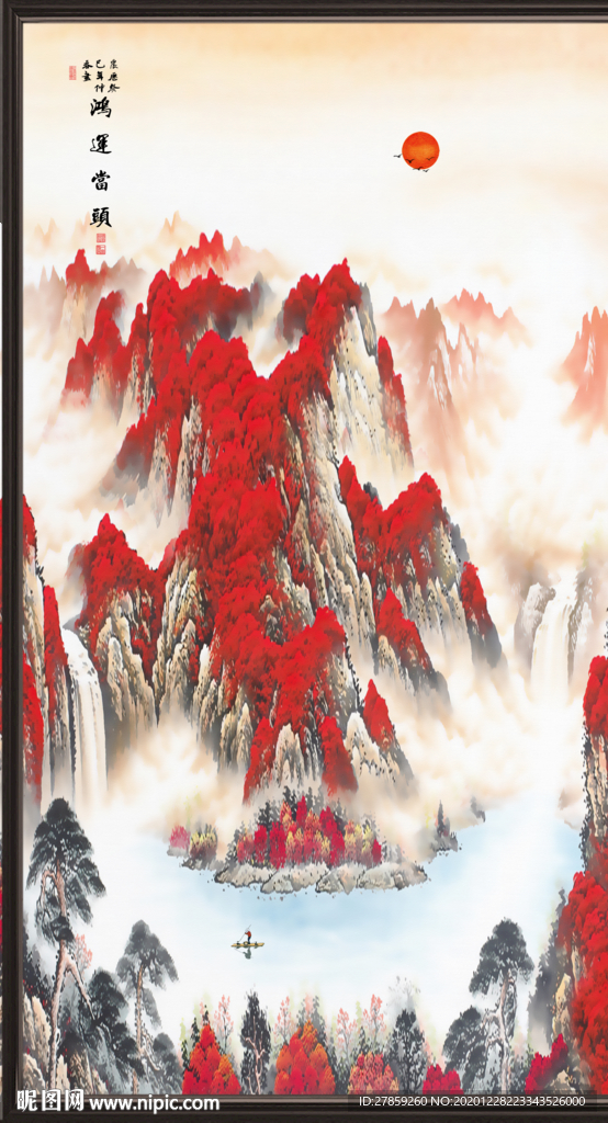 鸿运当头国画鸿运当头
