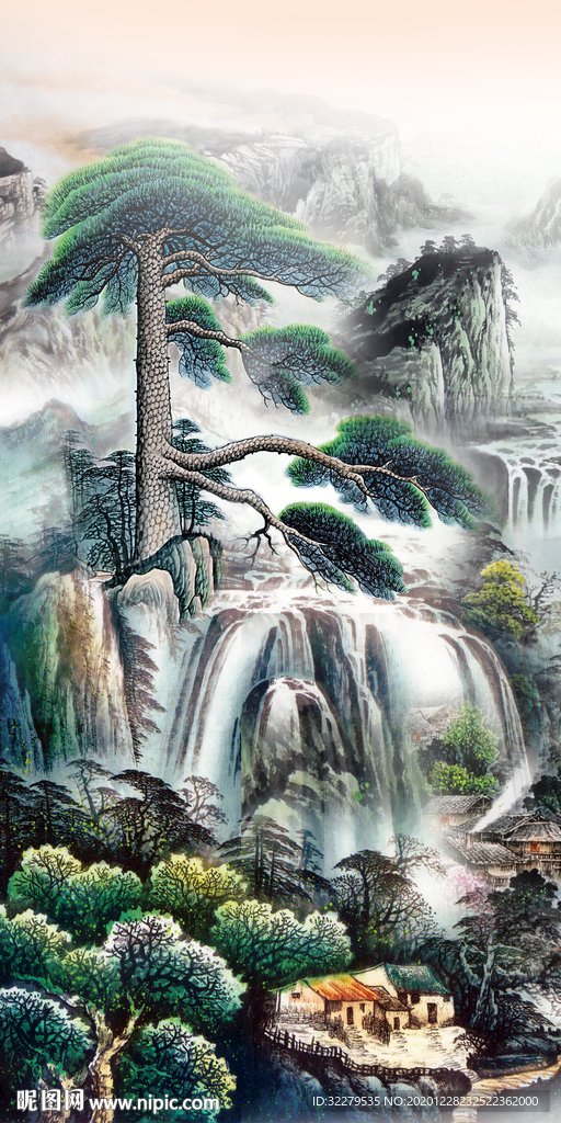 简约意境新玄关画 文件分层画