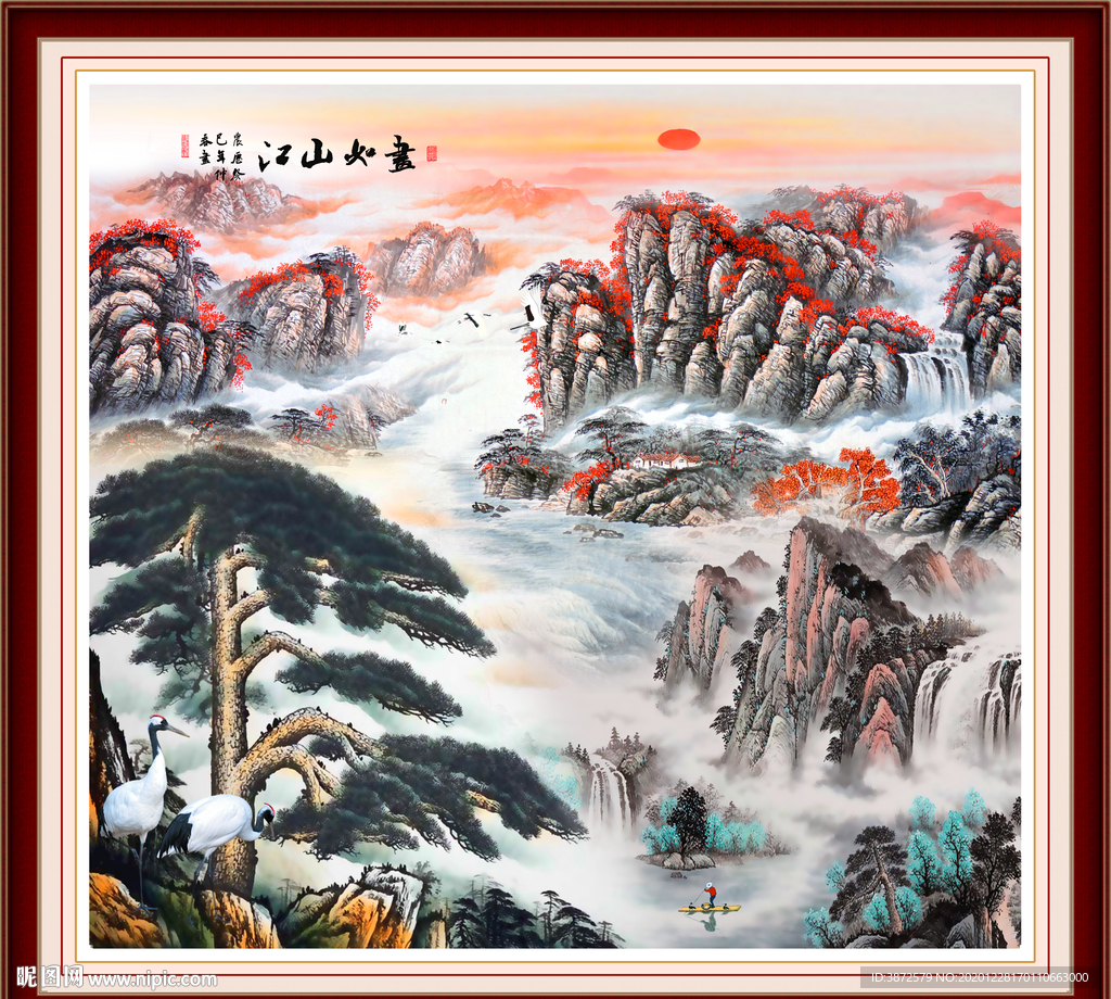 山水画 水墨山水画 意境山水画