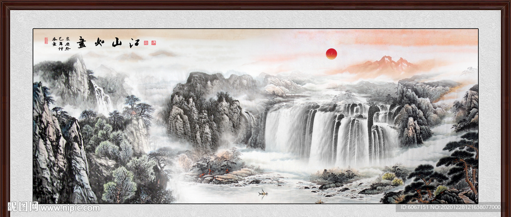 山水画 水墨山水画 意境山水画