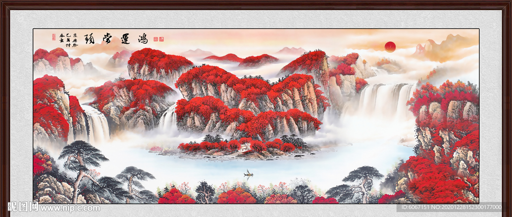 鸿运当头国画鸿运当头