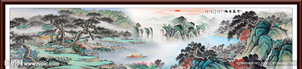 山水画水墨山水画 意境山水画