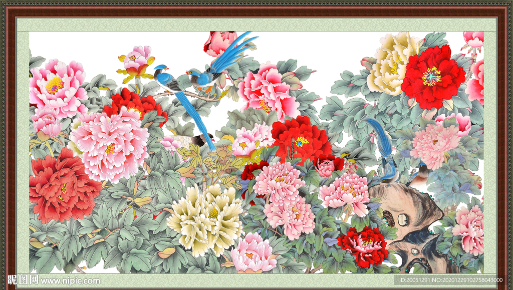 国画牡丹