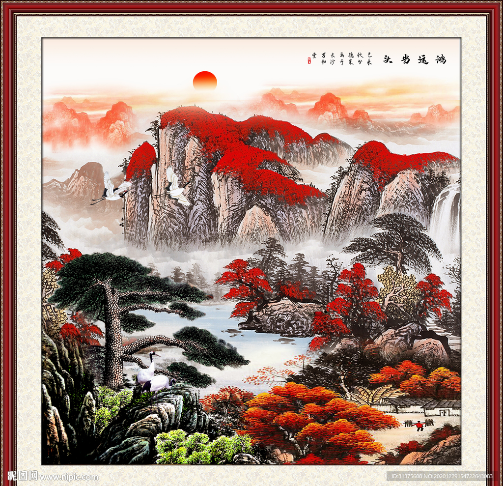 山水画国画山水画