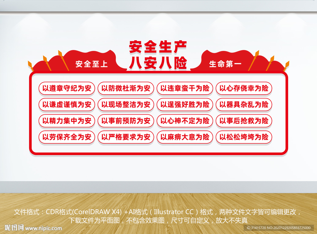 安全生产八安八险