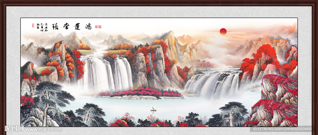 鸿运当头国画鸿运当头