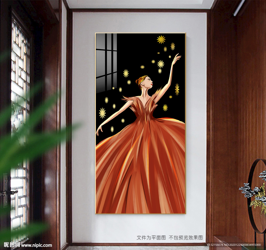 芭蕾舞美女装饰画