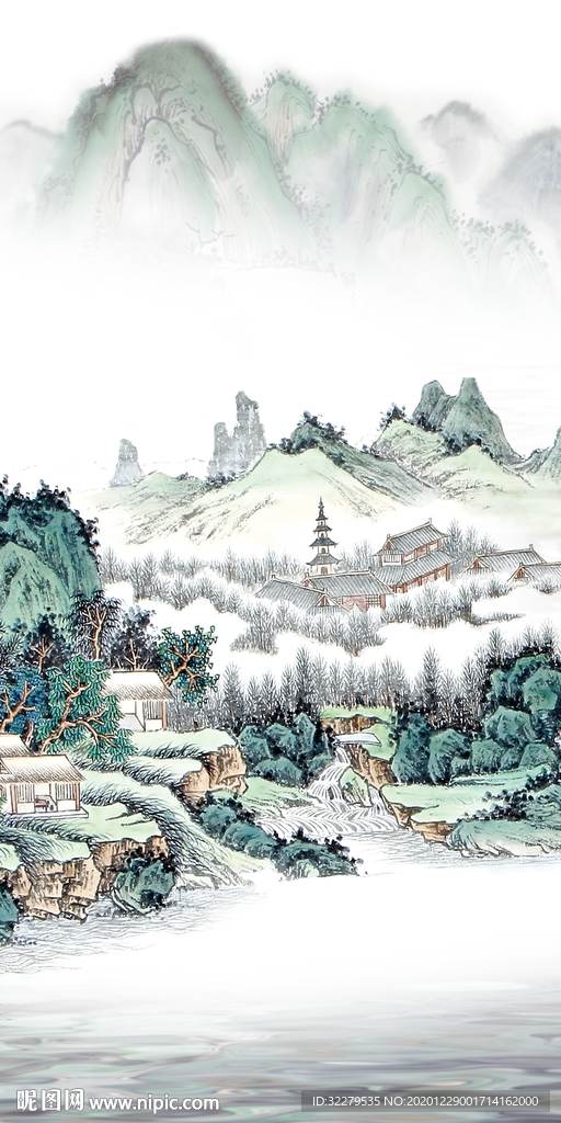 现代 高档新玄关画 文件分层画