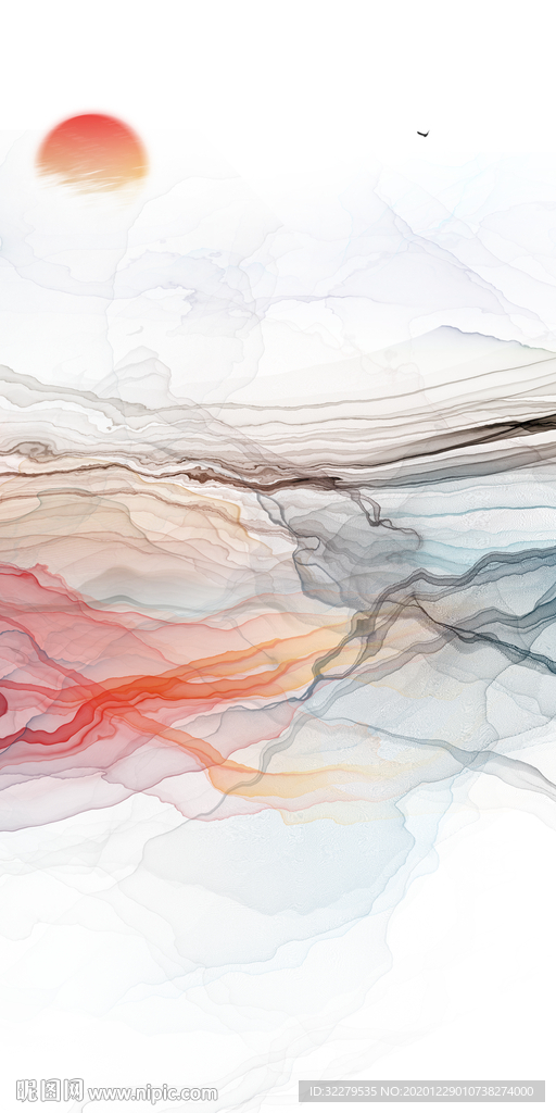 线条 高档玄关画 文件分层画