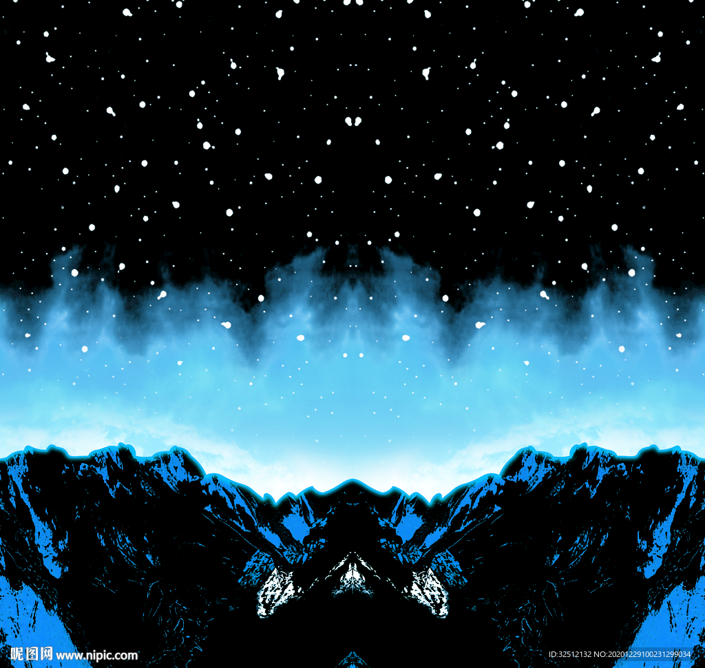 雪山星空