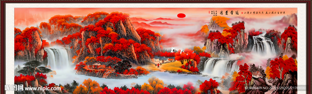 鸿运当头国画鸿运当头