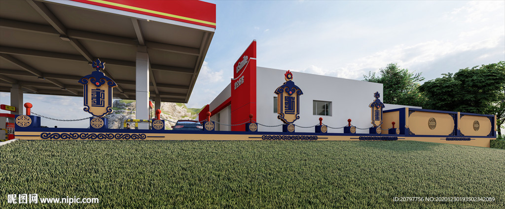 蒙古族装饰 园林小品