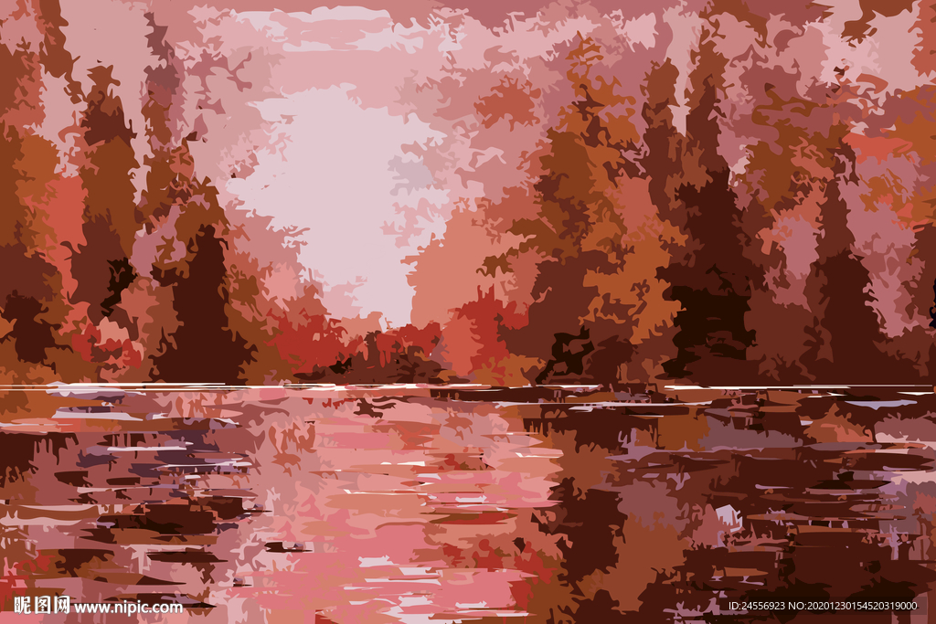 抽象山水画
