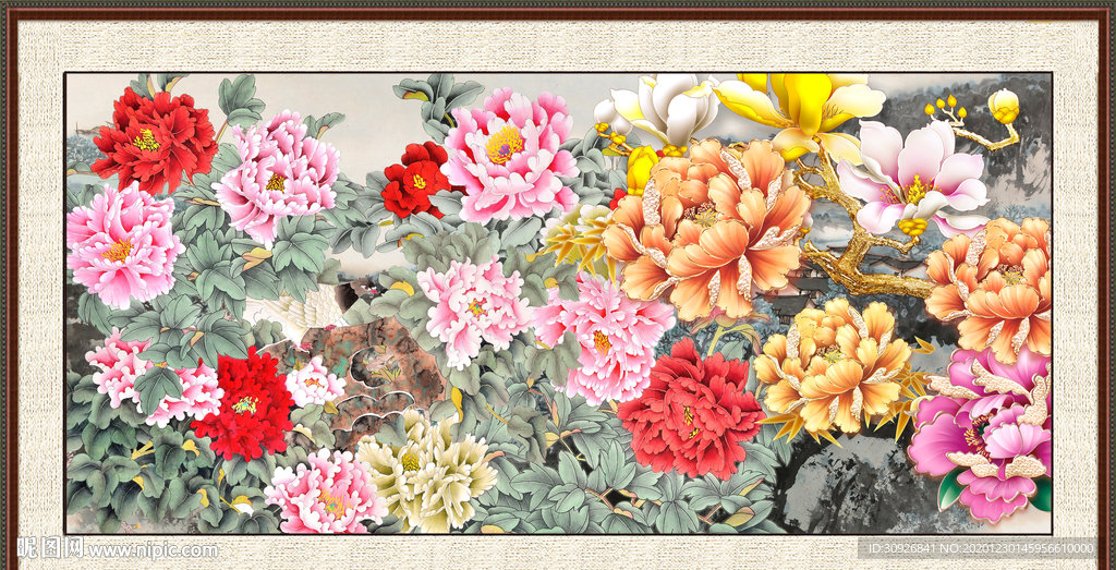 牡丹花开富贵