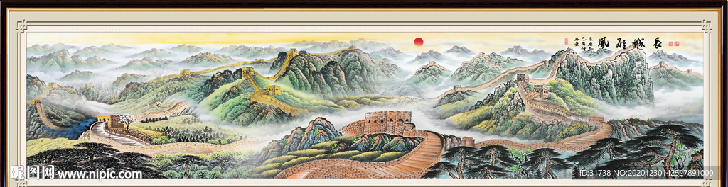 长城国画长城长城国画