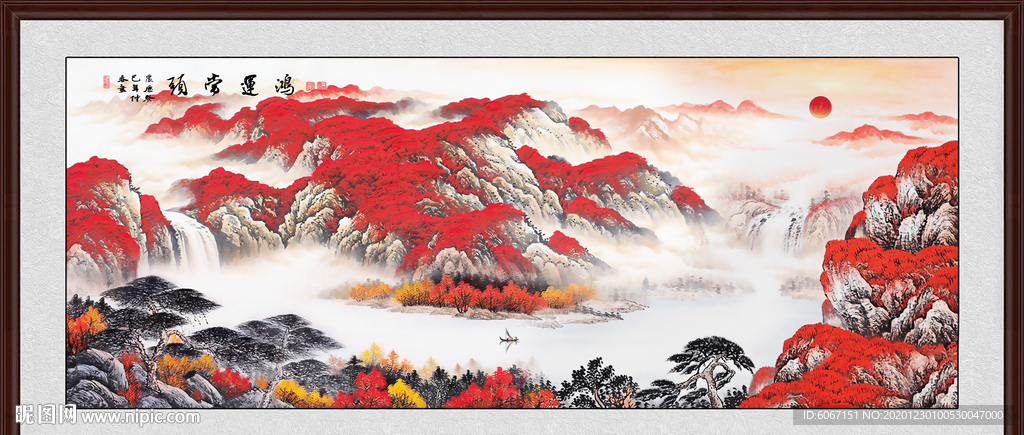 鸿运当头国画鸿运当头