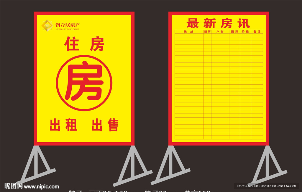 房产信息公示牌 最新房讯