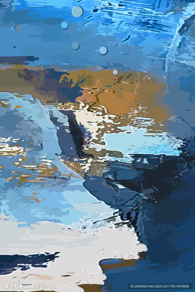 抽象山水画