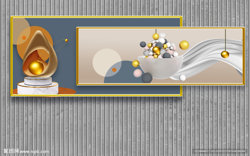 北欧装饰画背景墙