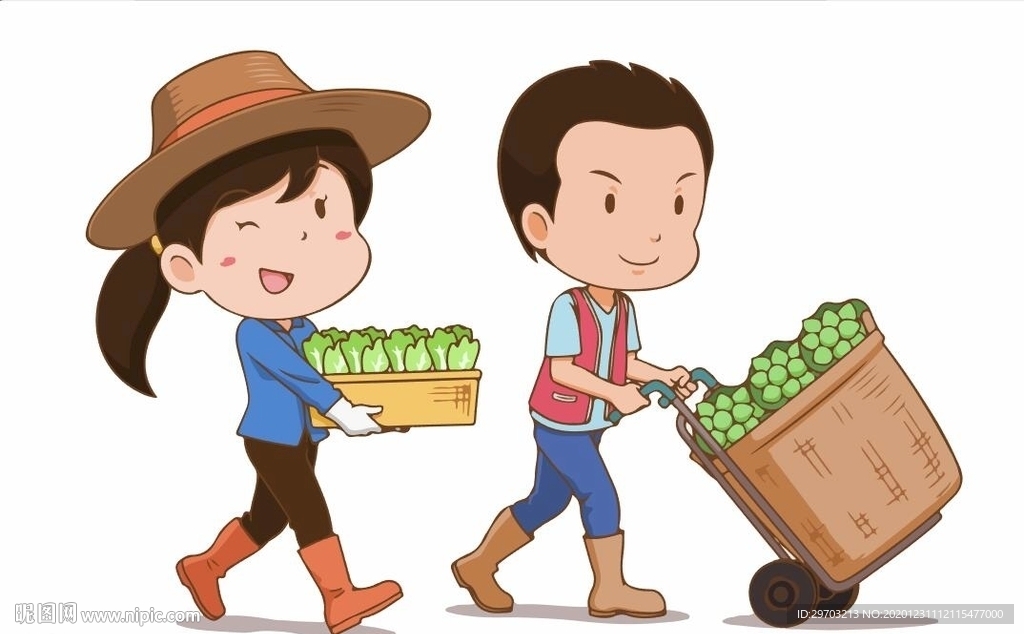 卡通菜农