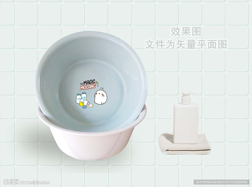 塑料盆贴