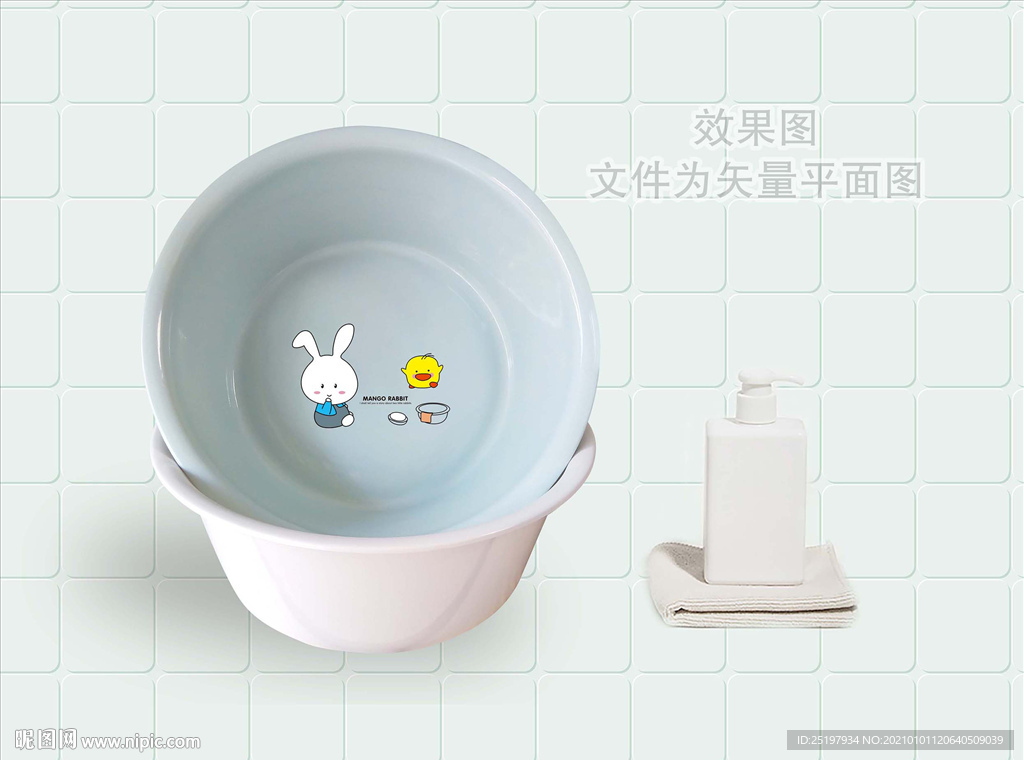 塑料盆贴
