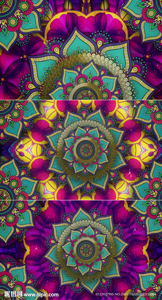 万花筒魔幻风格动感led视频