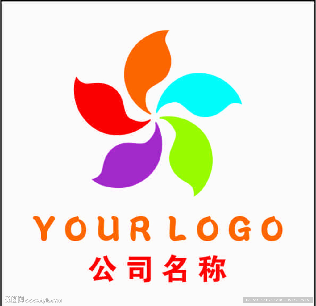 五色花标志