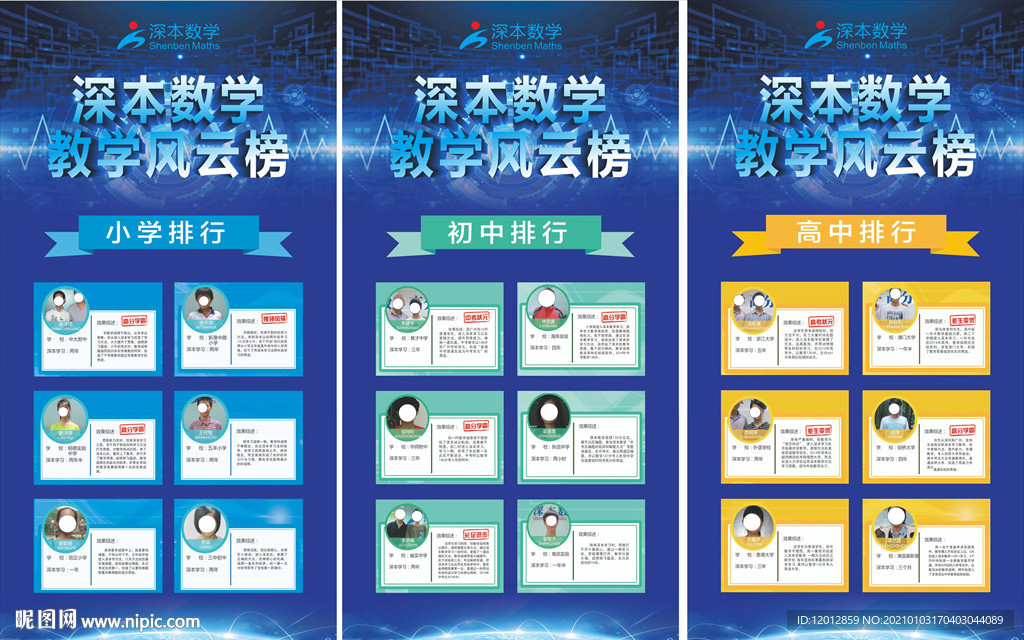 教育风云榜展板图片