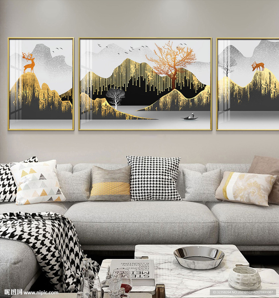晶瓷画 金鹿