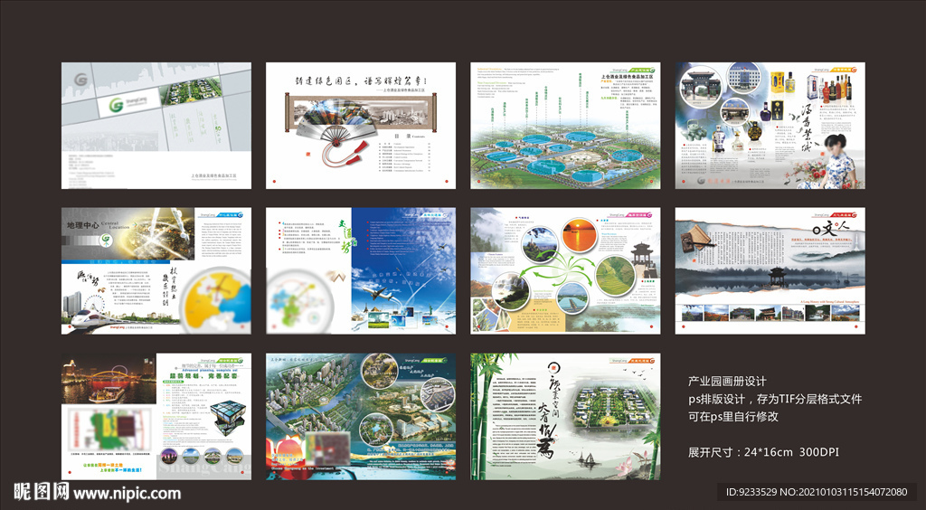 中国风产业园画册设计