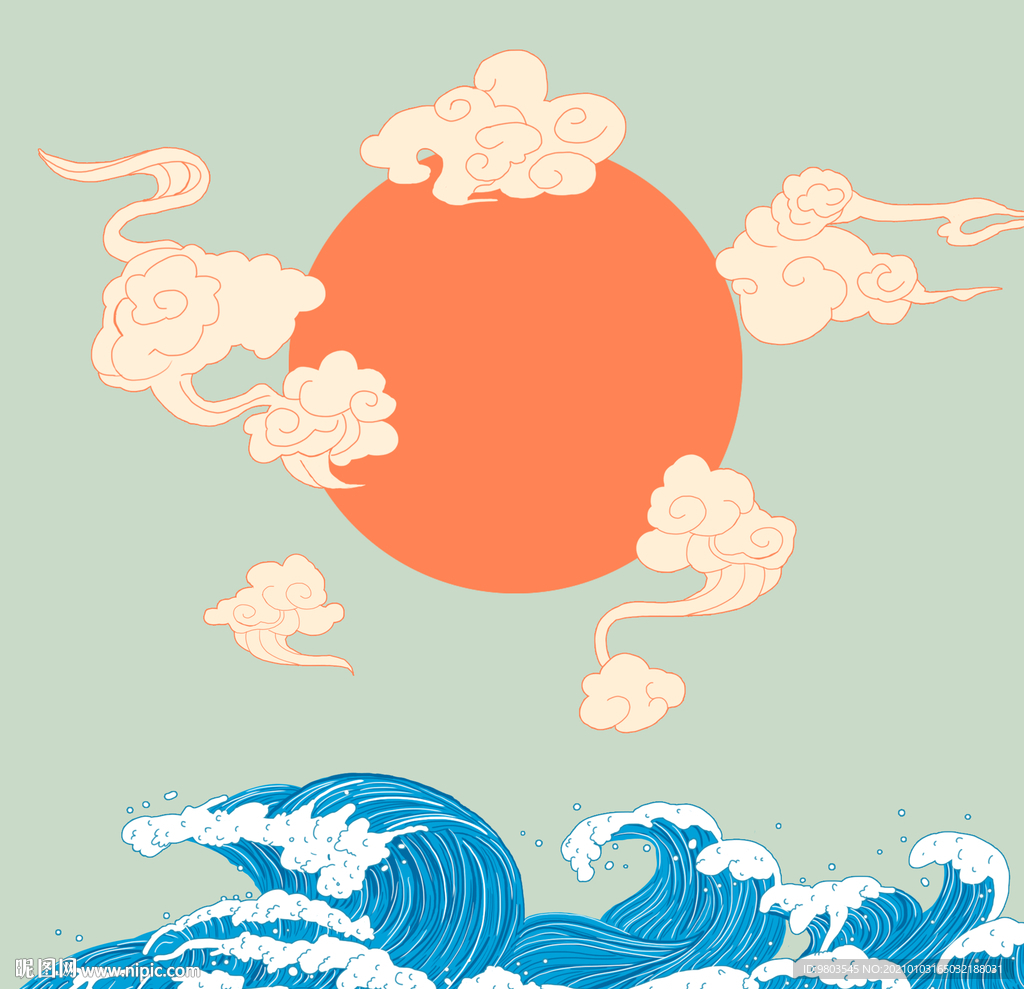 古典国潮中国风祥云