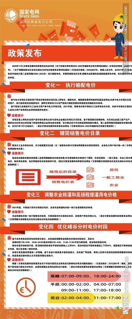 电价调整四大变化