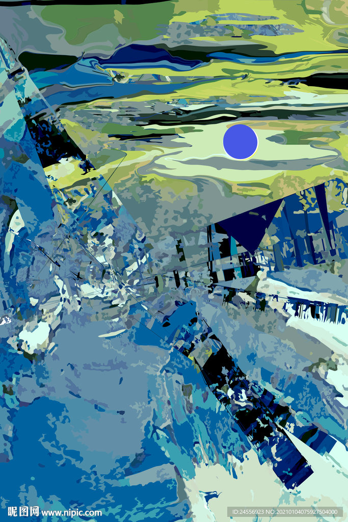 抽象风景画