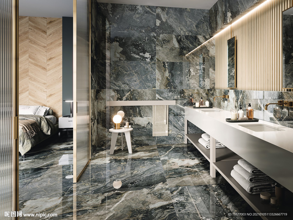 瓷砖铺贴室内空间