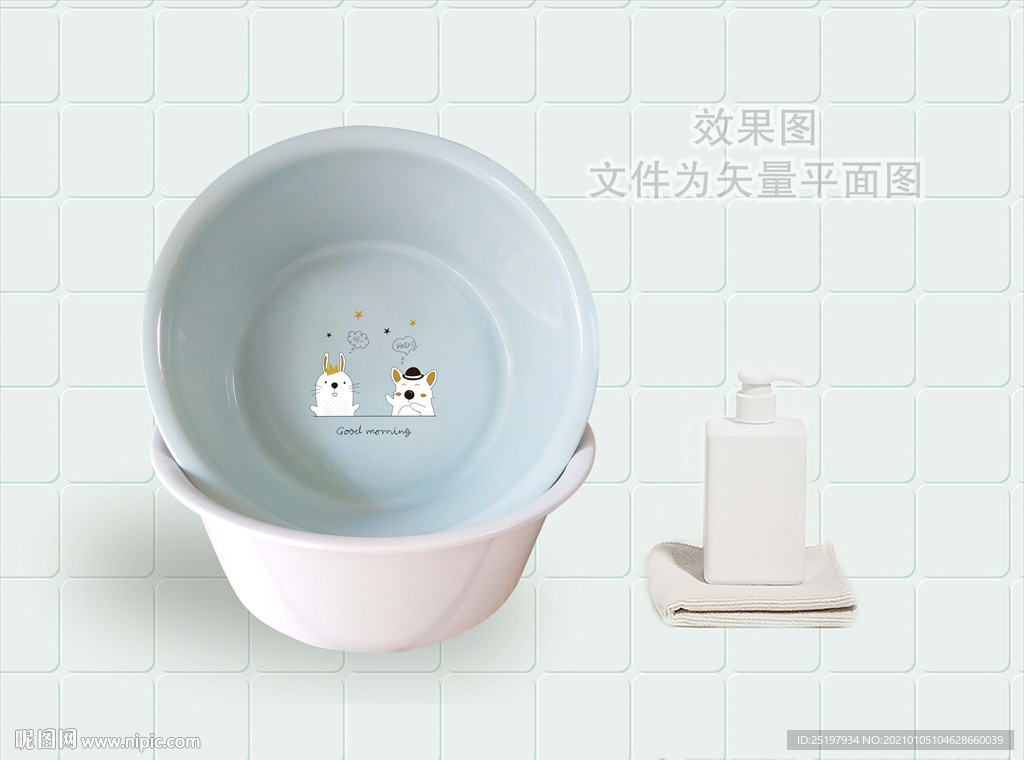 塑料盆贴